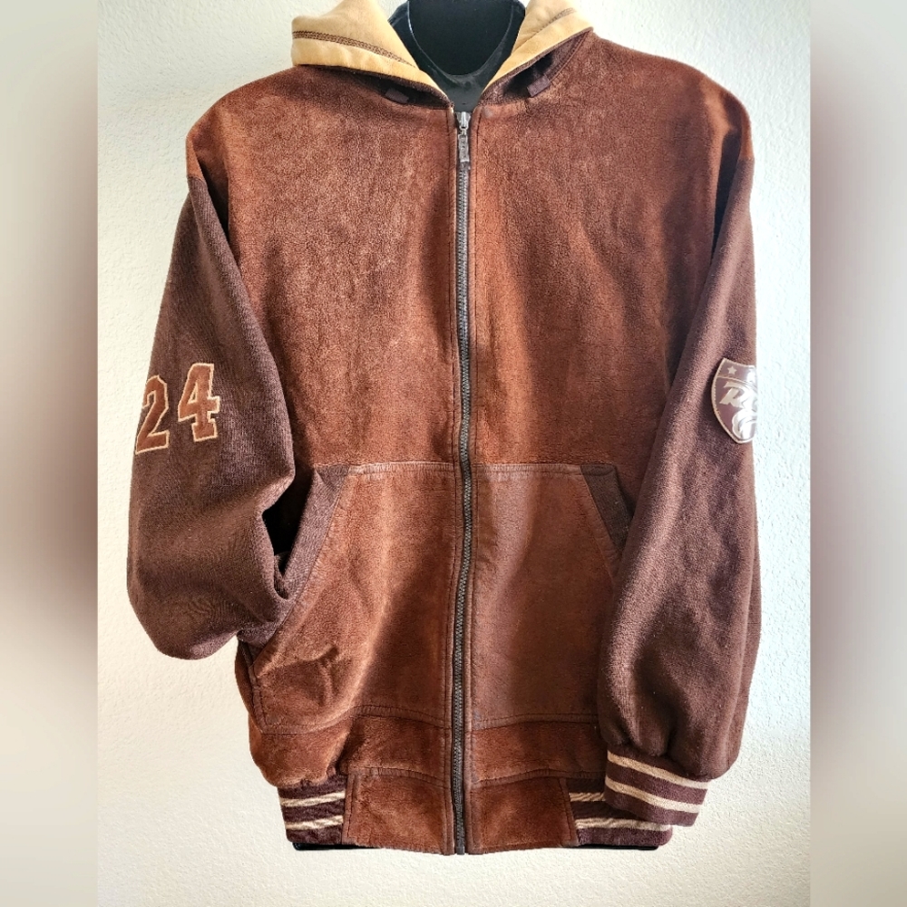 Raw Blue Men's Vintage Brown Jacket Big n Tall Size 2XL
